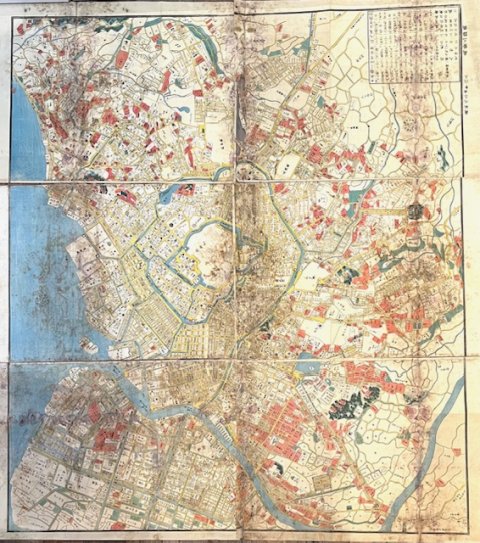 Japan, Antik kort over Edo