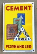 Cement emaljeskilt